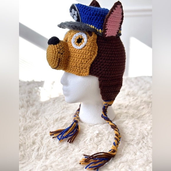 Kids Hat Inspired Paw Patrol *Chase* - Handmade - Brand New - Picture 4 of 10